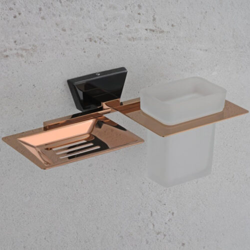 ABR-509 SOAP DISH + TUMBLER HOLDER,Stainless Steel (304)