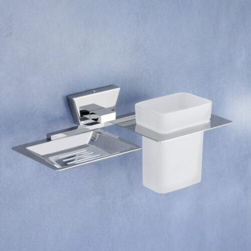 AC-509 Soap dish +Tumbler Holder ,Stainless Steel (304)