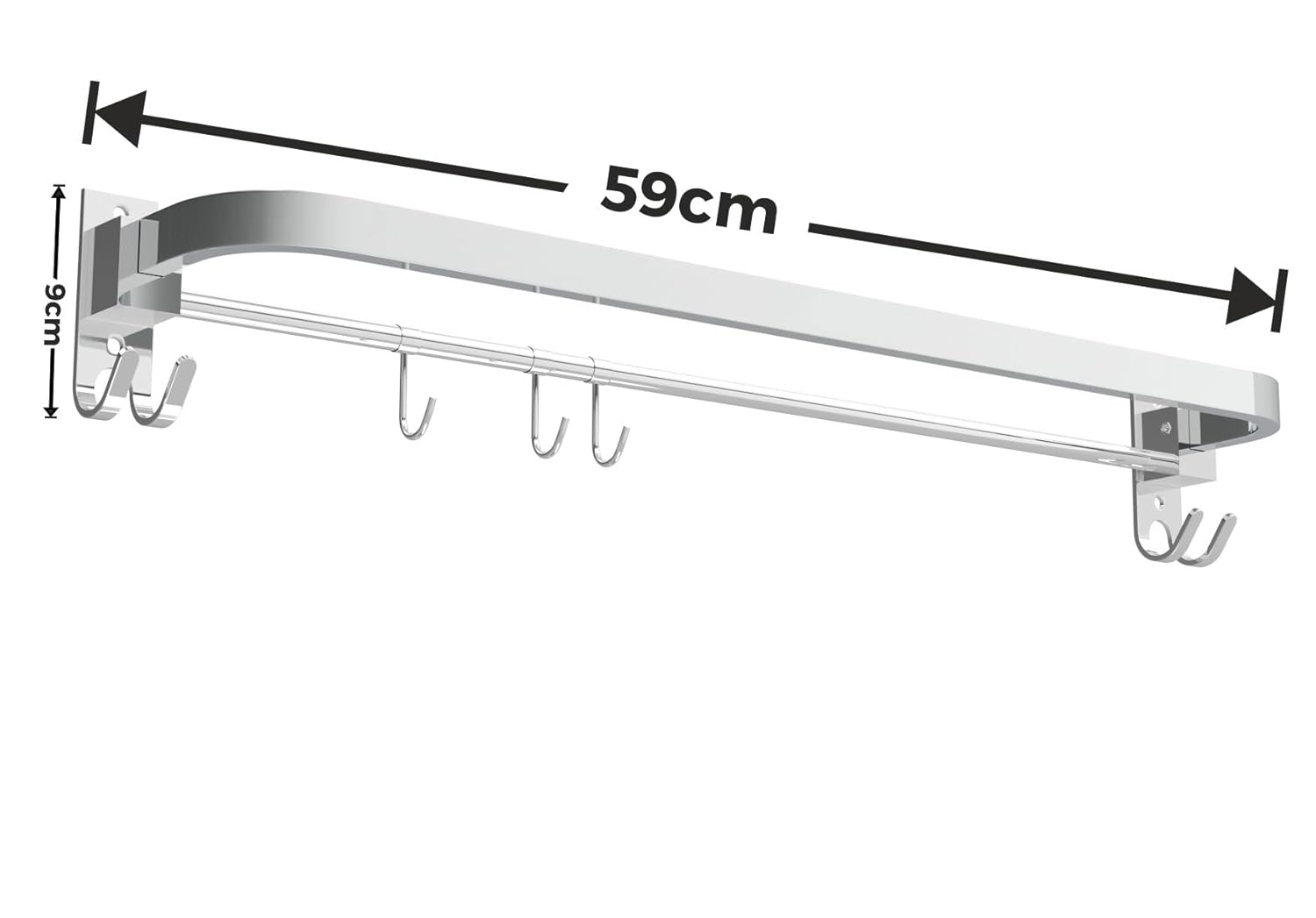 E-419 Single decker Folding towel rod - Image 4