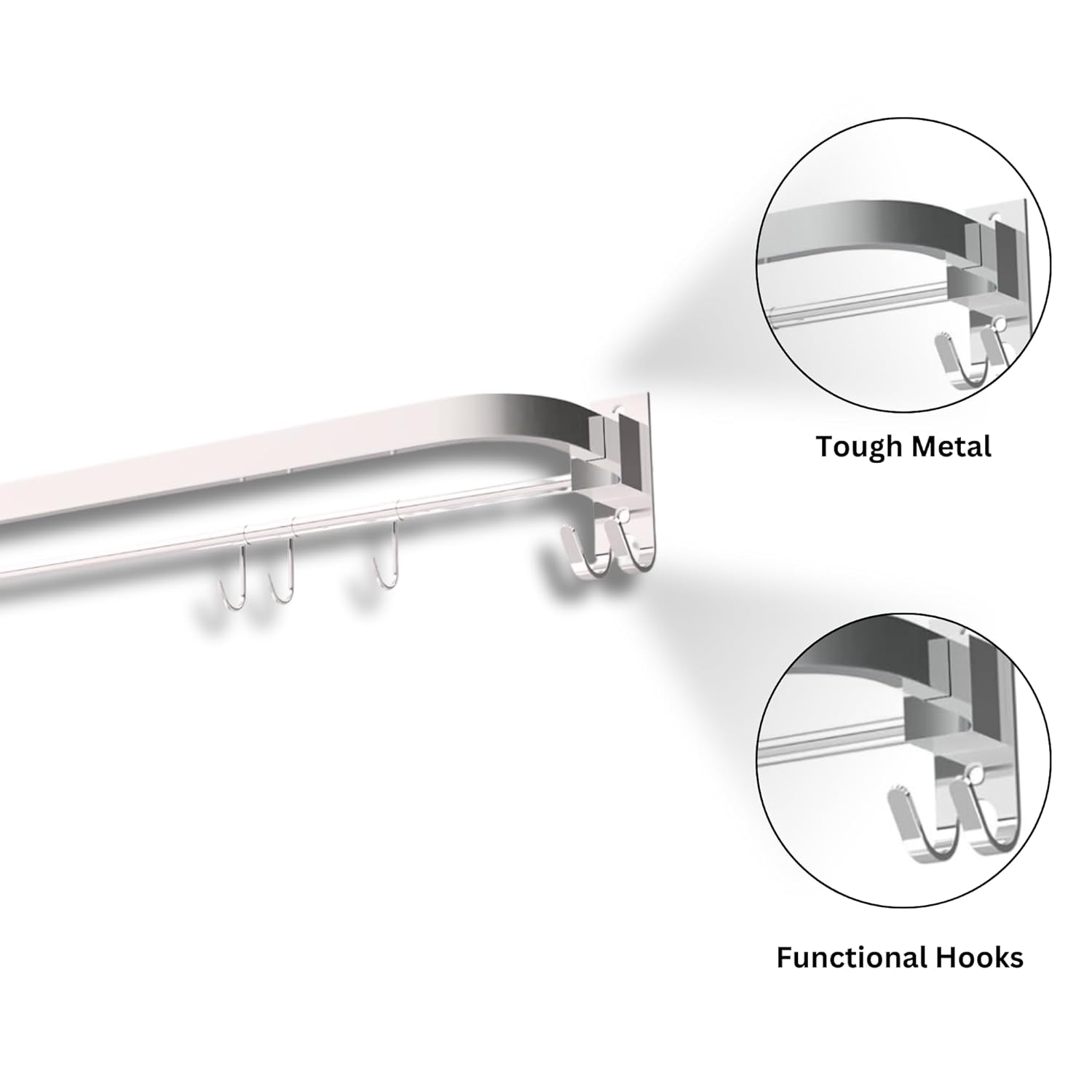 E-419 Single decker Folding towel rod - Image 3