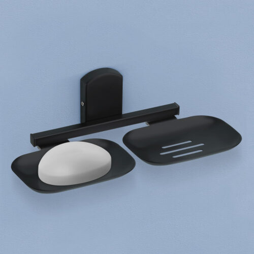 N-407 DOUBLE SOAP DISH (BLACK) Stainless Steel 304