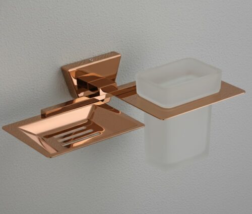 AR-509 SOAP DISH + TUMBLER HOLDER,Stainless Steel (304)