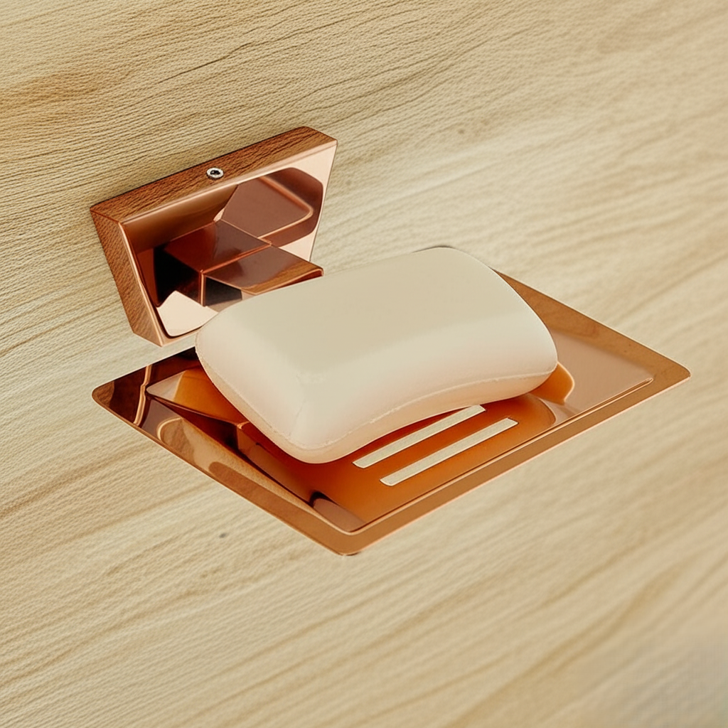 AR-503 Rose Gold Soap Dish,Stainless Steel (304) - Image 3