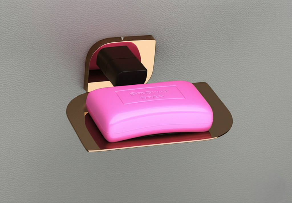 F-1103 BRASS SOAP DISH (DUAL),(BRASS) - Image 3