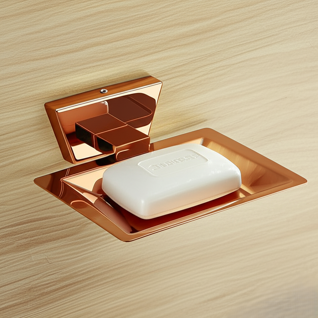 AR-503 Rose Gold Soap Dish,Stainless Steel (304) - Image 2