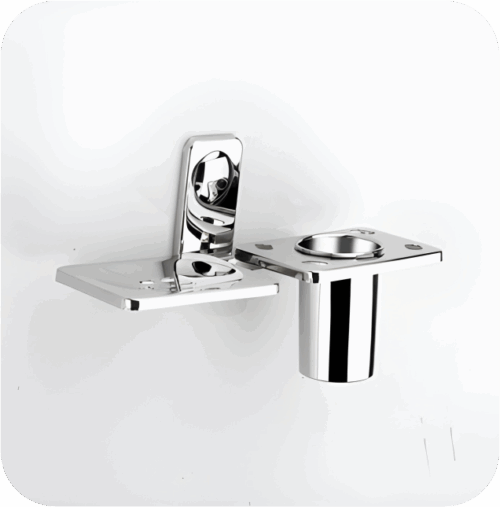 M-208 Soap Dish With Tumbler Holder,Stainless Steel