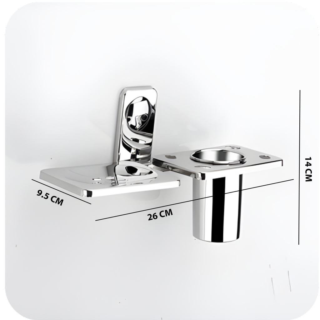 M-208 Soap Dish With Tumbler Holder,Stainless Steel - Image 7