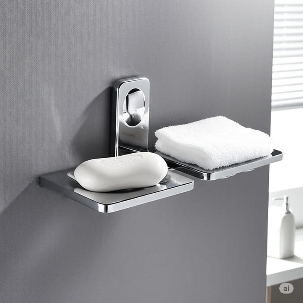 M-207 Double Soap Dish,Stainless Steel - Image 2