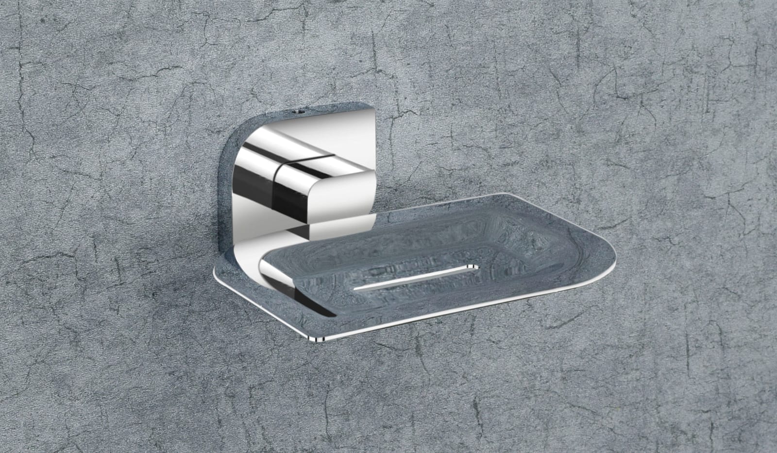 F-1103 BRASS SOAP DISH(CHROME),(BRASS) - Image 2