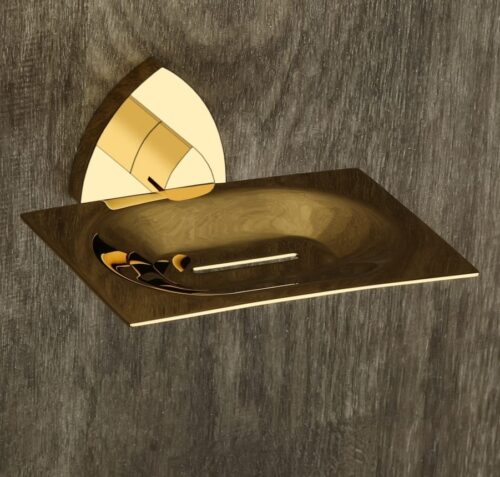 D-703 BRASS SOAP DISH (GOLD),(BRASS)