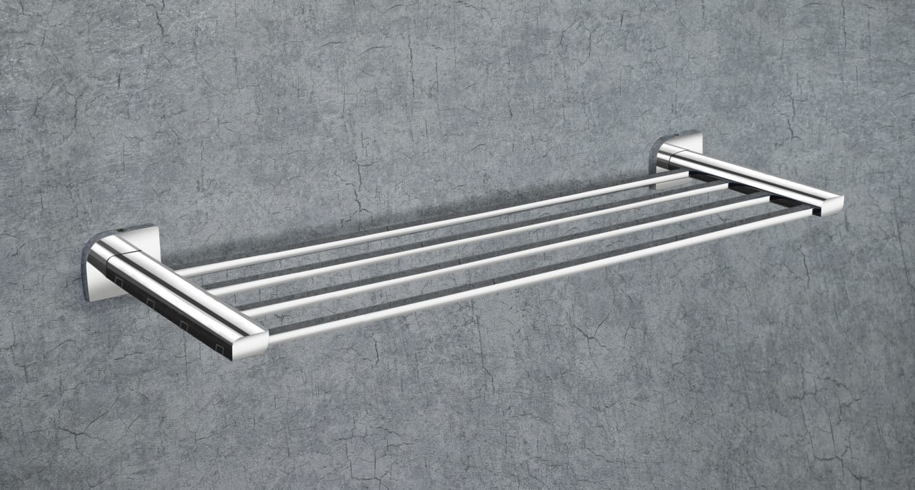 F-1102 TOWEL RACK (CHROME),(BRASS) - Image 3