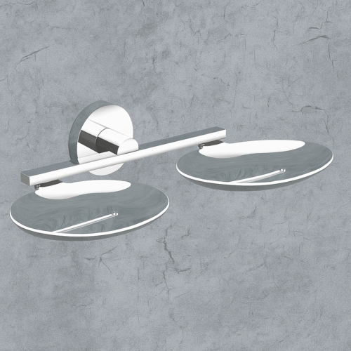 G-1407 DOUBLE SOAP DISH,(BRASS)
