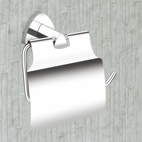 D-716 PAPER HOLDER WITH LID (BRASS)