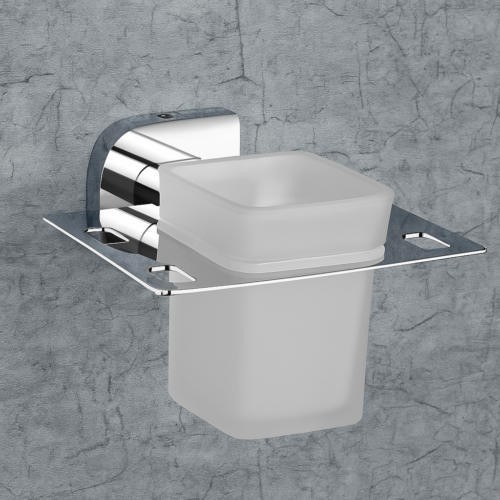 F-1112 GLASS TUMBLER HOLDER (CHROME),(BRASS)