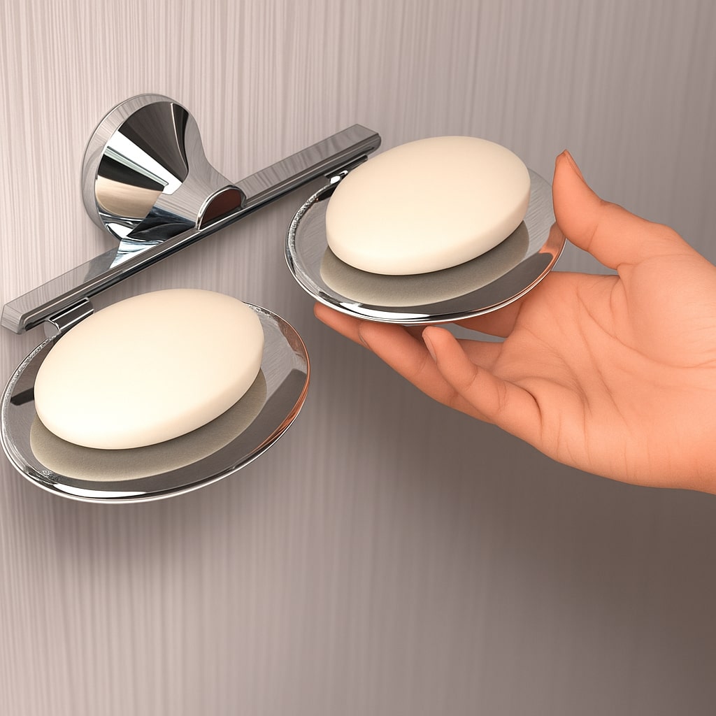 R-505 DOUBLE SOAP DISH,(BRASS) - Image 3
