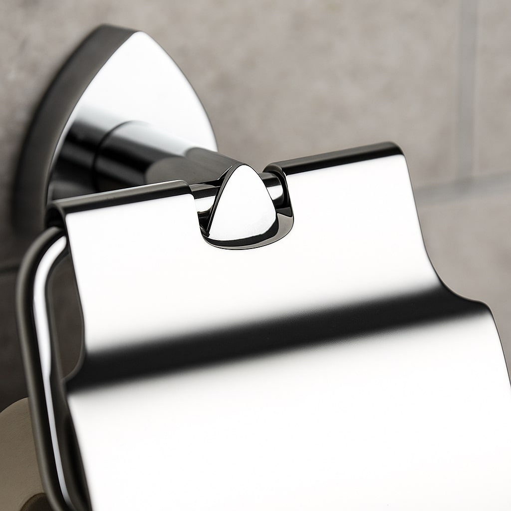 D-716 PAPER HOLDER WITH LID (BRASS) - Image 4
