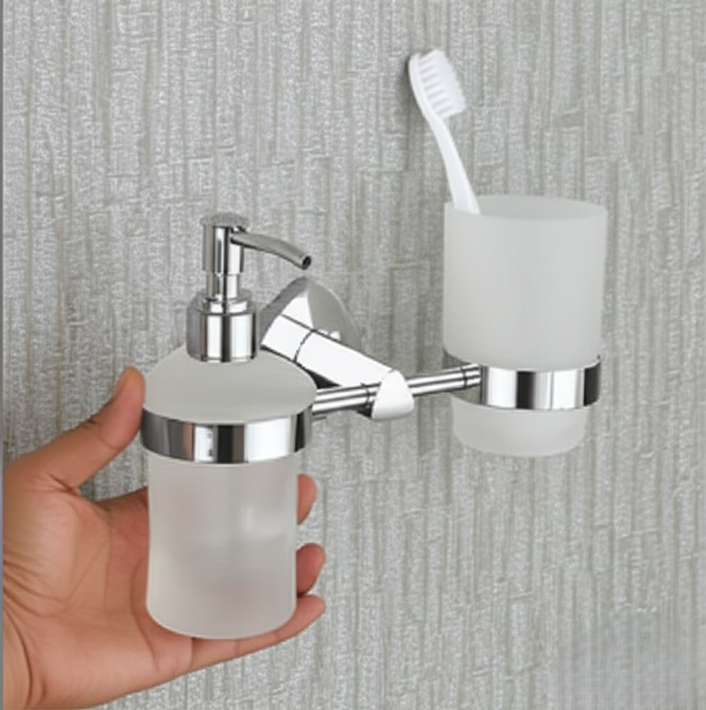 D-713 LIQUID DISPENCE+TUMBLER HOLDER (BRASS) - Image 3