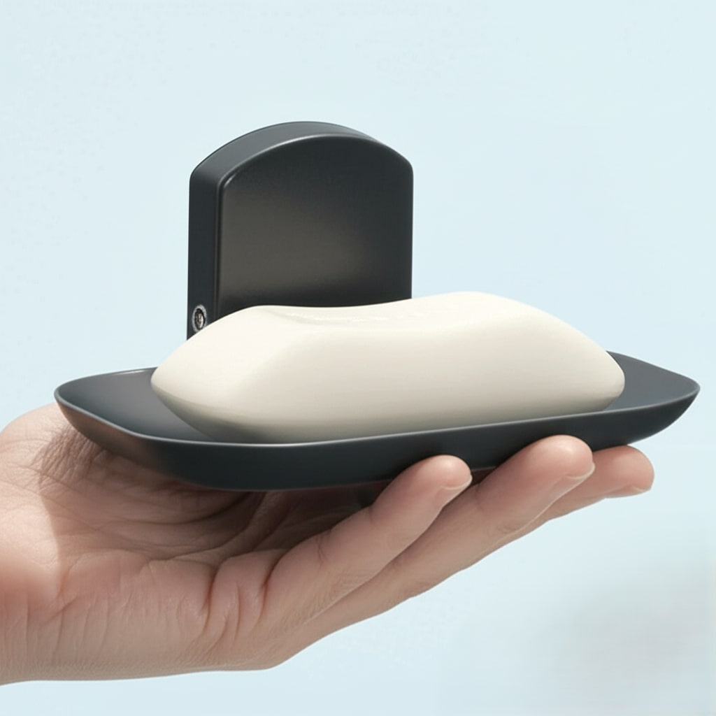 N-408 SOAP DISH (BLACK) stainless Steel 304 - Image 3