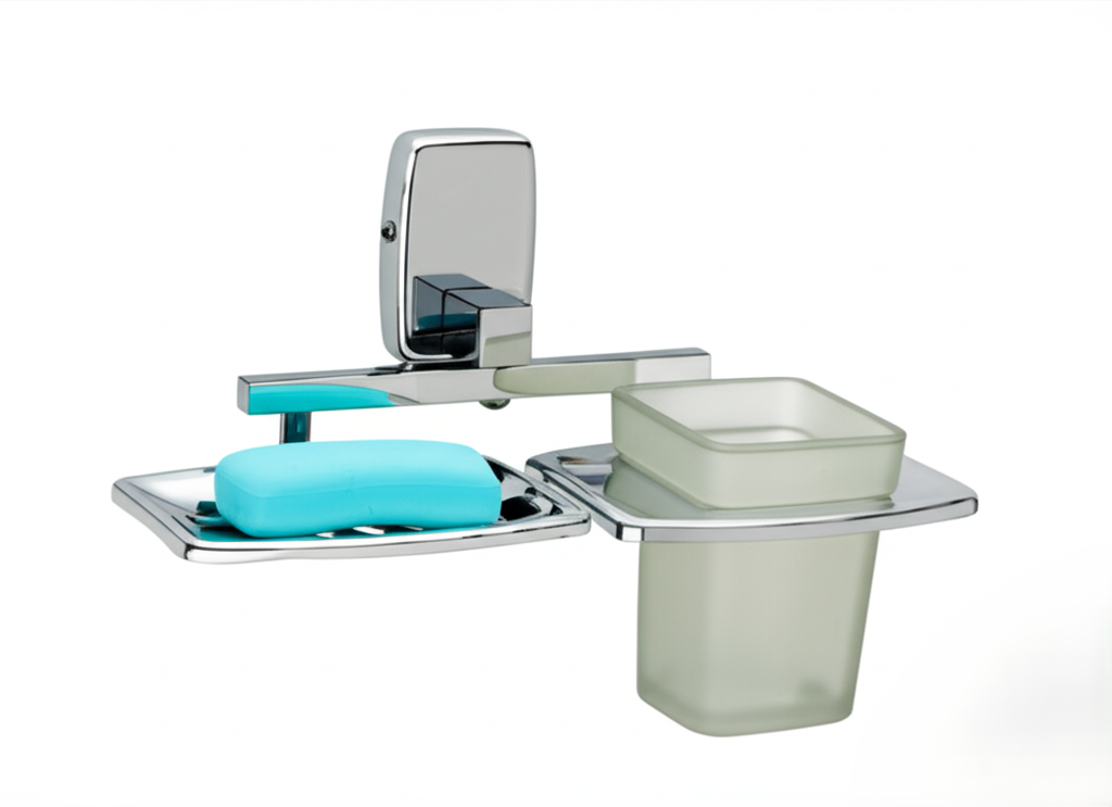 S-302 SOAP DISH + TUMBLER HOLDER,Stainless Steel (304) - Image 5