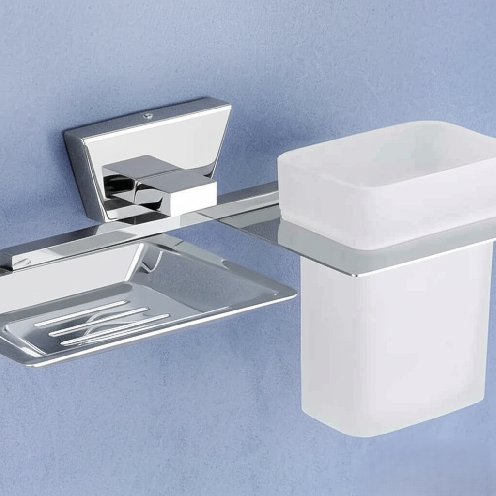 AC-509 Soap dish +Tumbler Holder ,Stainless Steel (304) - Image 3