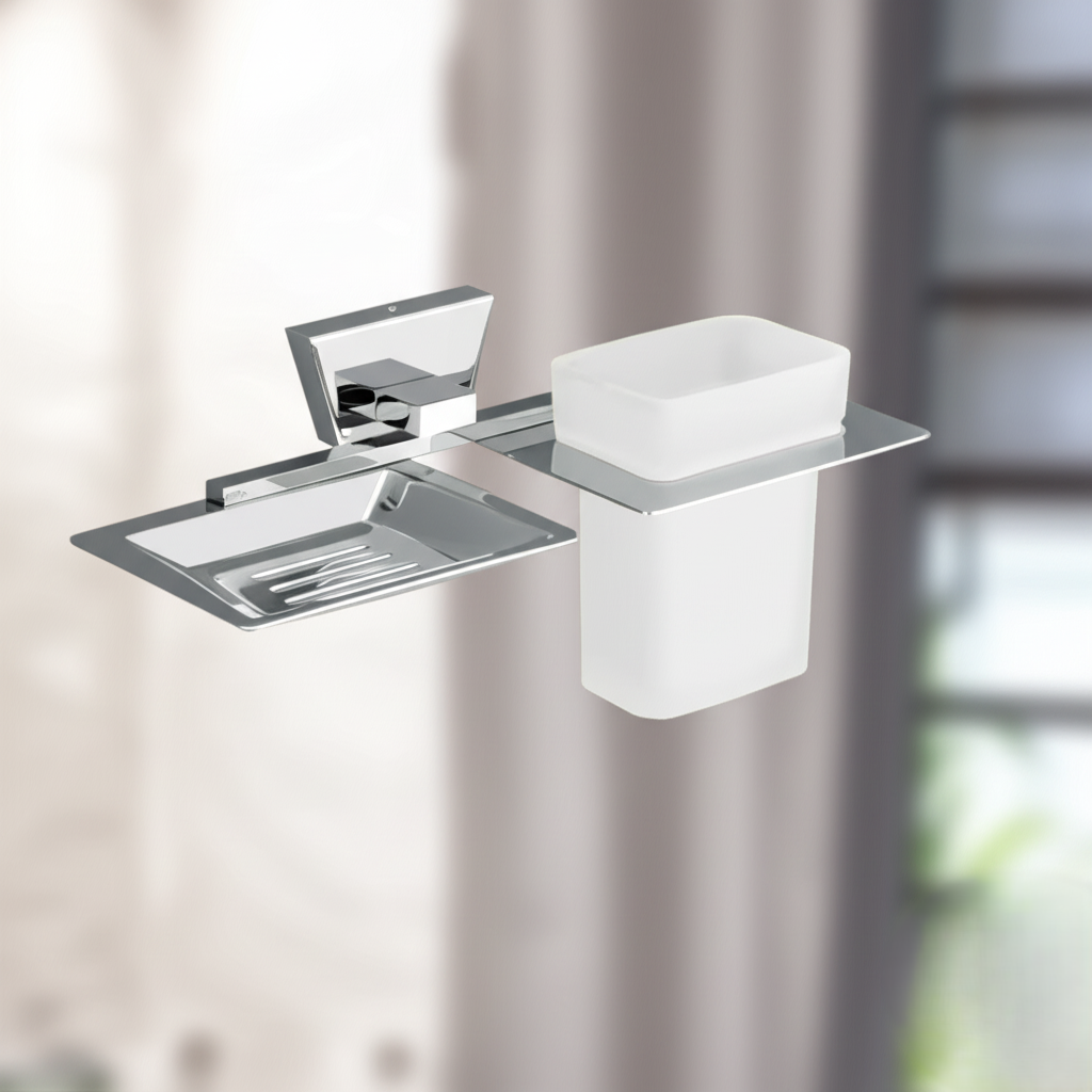 AC-509 Soap dish +Tumbler Holder ,Stainless Steel (304) - Image 2