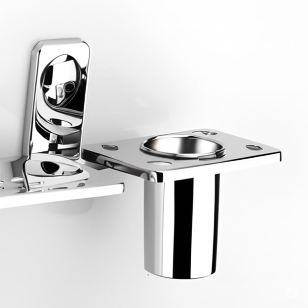 M-208 Soap Dish With Tumbler Holder,Stainless Steel - Image 6