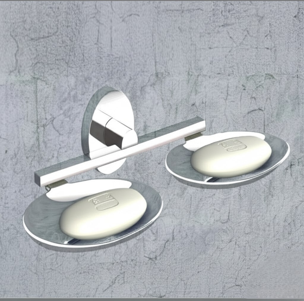 G-1407 DOUBLE SOAP DISH,(BRASS) - Image 4