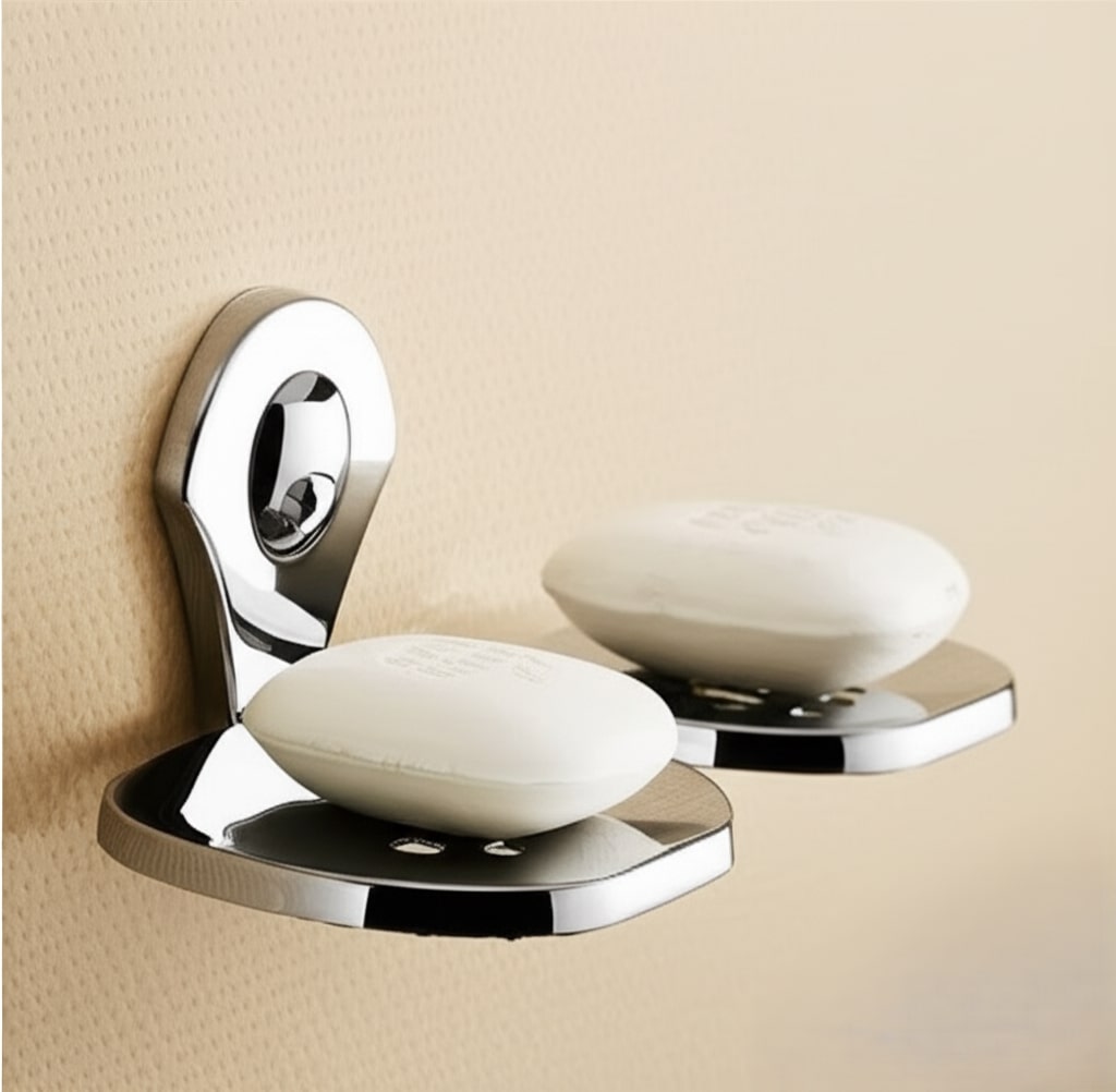 R-107 Double Soap Dish ,Stainless Steel - Image 2