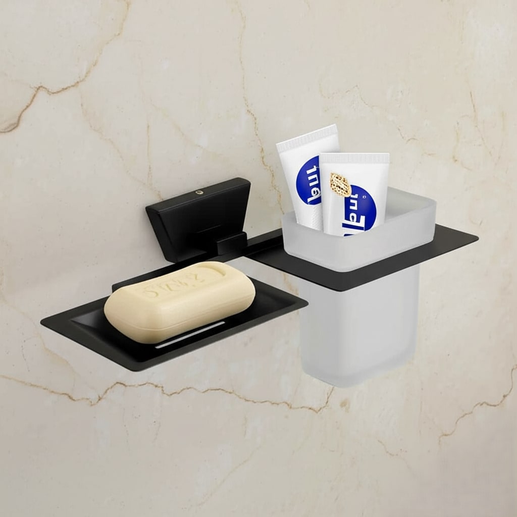 ABM-509 SOAP DISH + TUMBLER HOLDER,Stainless Steel (304) - Image 3