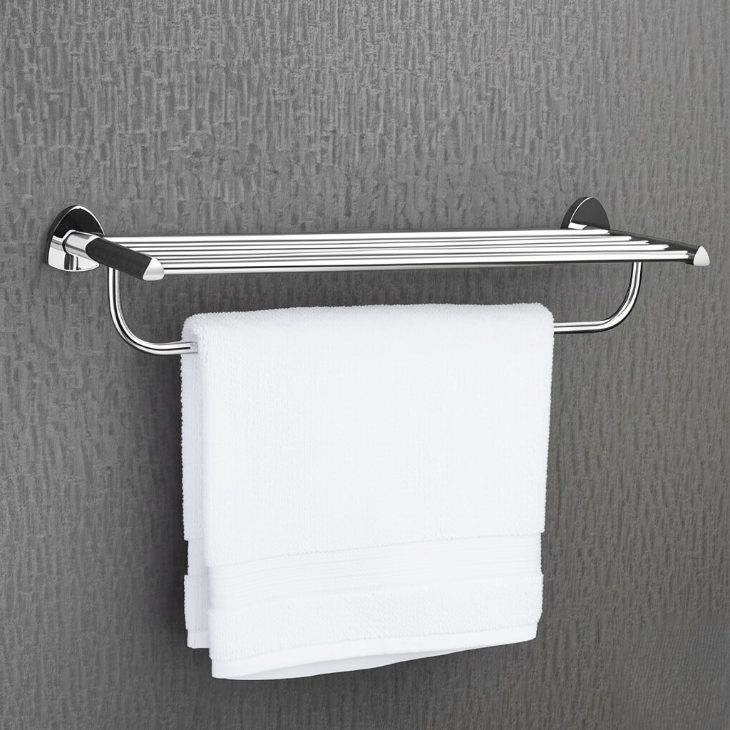 D-702 TOWEL RACK CHROME, (BRASS) - Image 2