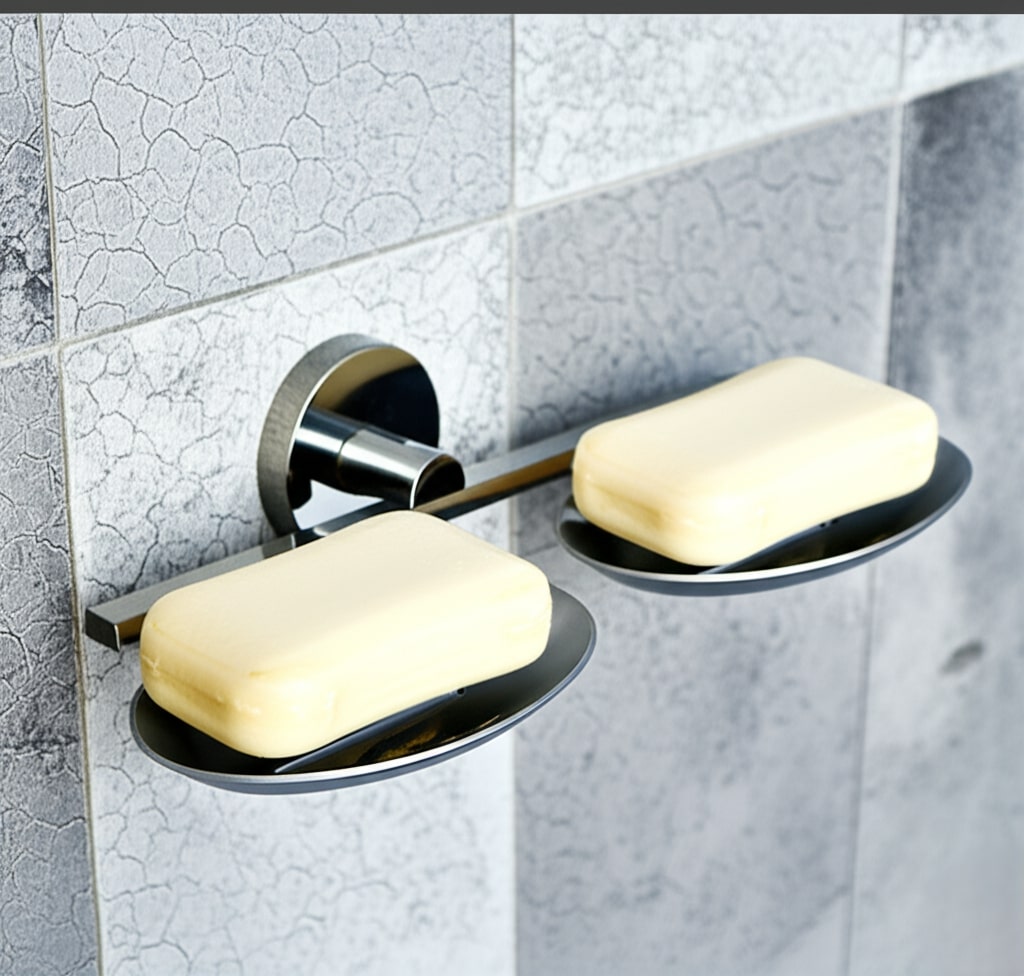 G-1407 DOUBLE SOAP DISH,(BRASS) - Image 2