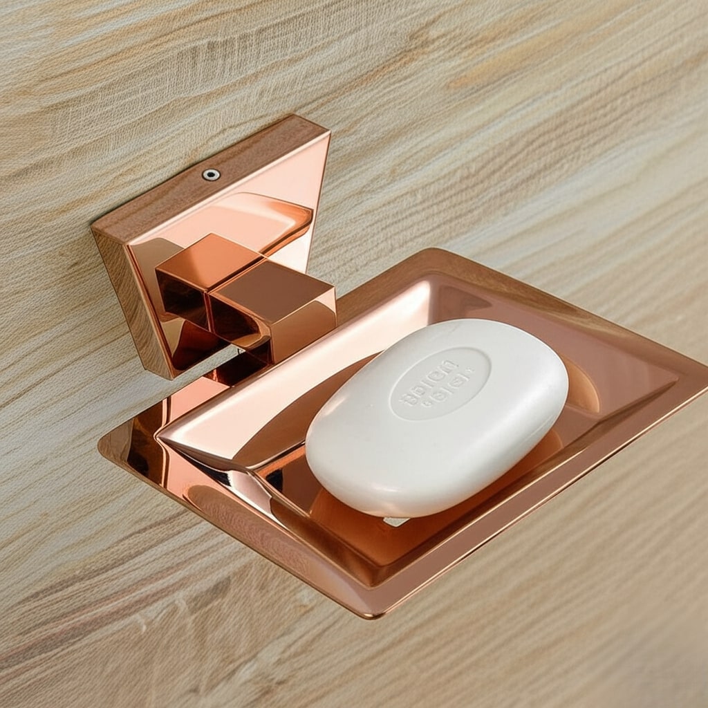 AR-503 Rose Gold Soap Dish,Stainless Steel (304) - Image 4