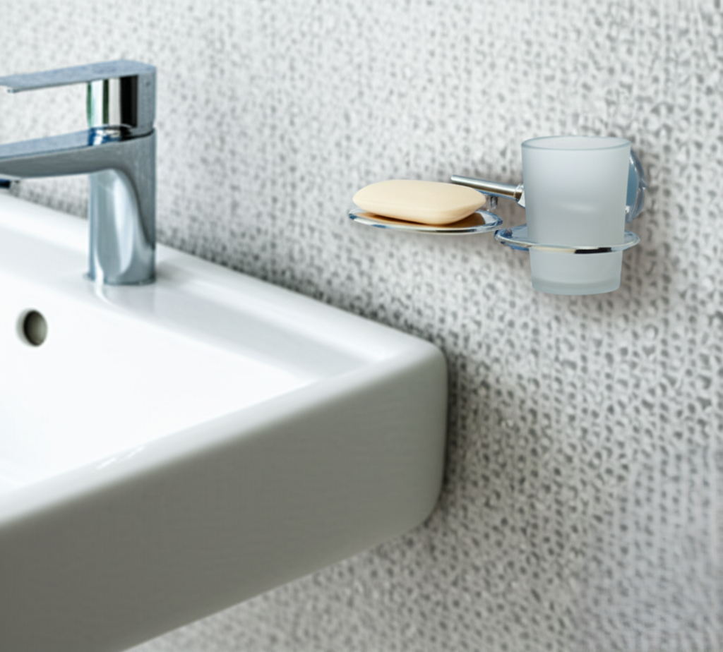A-102 SOAP DISH + TUMBLER HOLDER,Stainless Steel (304) - Image 4