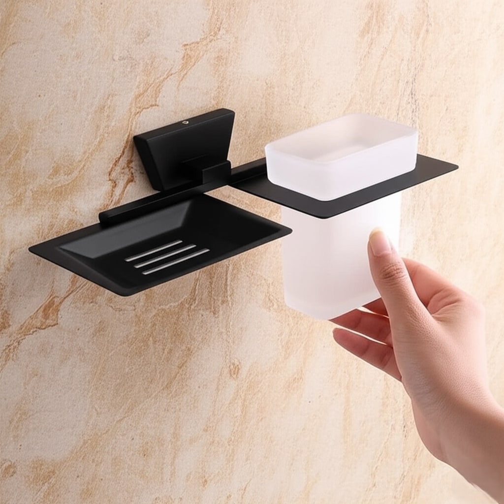 ABM-509 SOAP DISH + TUMBLER HOLDER,Stainless Steel (304) - Image 4
