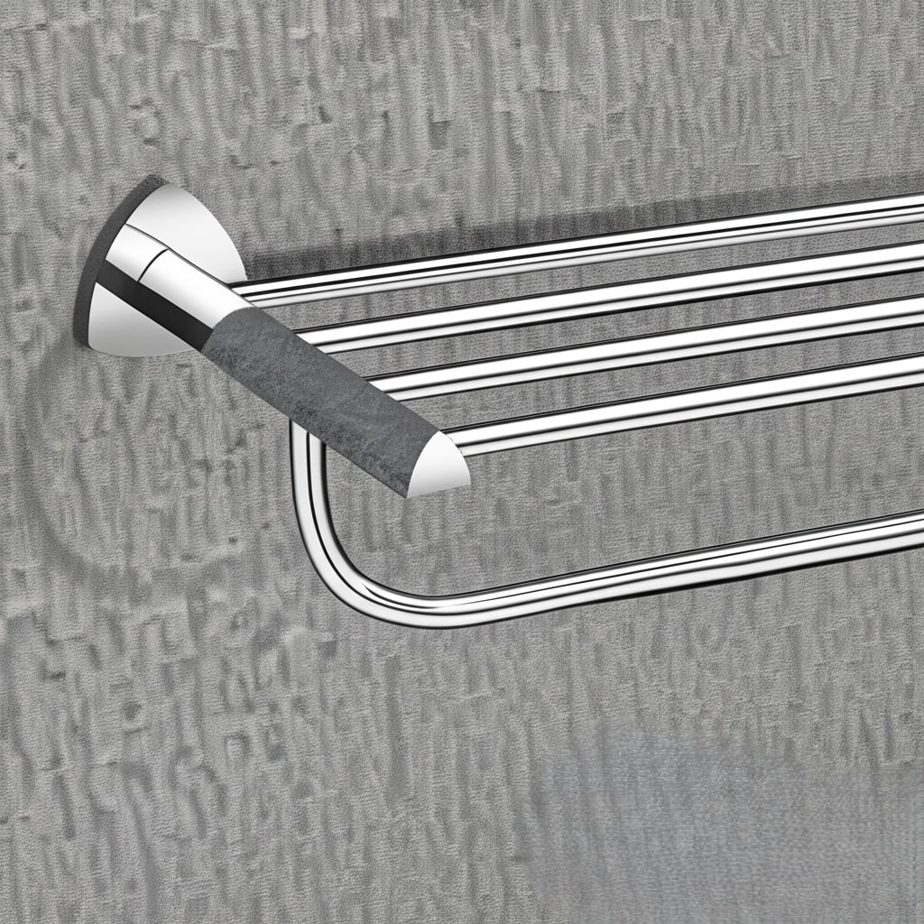 D-702 TOWEL RACK CHROME, (BRASS) - Image 3