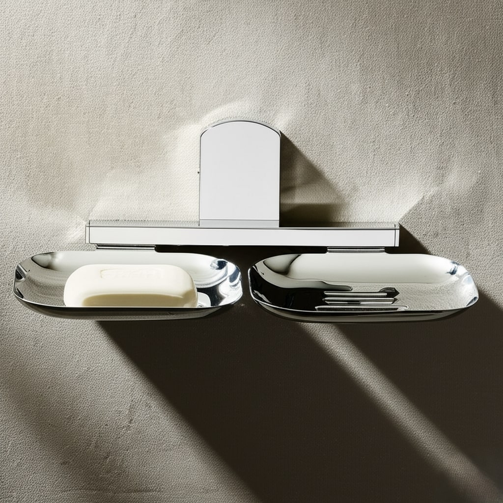 N-407 DOUBLE SOAP DISH,Stainless Steel (304) - Image 5