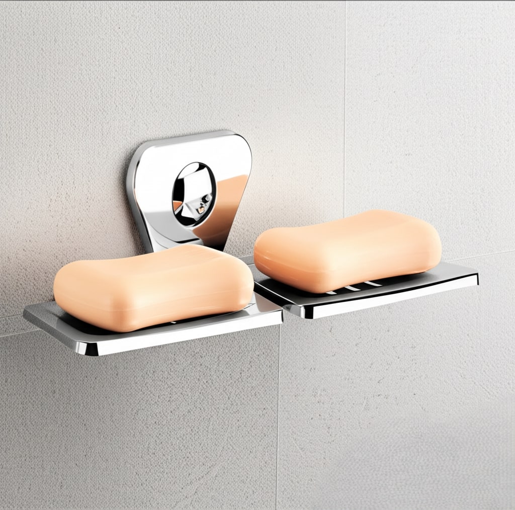 P-307 Double Soap Dish,Stainless Steel - Image 4