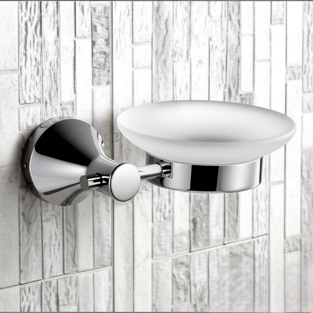 R-507 GLASS SOAP DISH,(BRASS) - Image 5