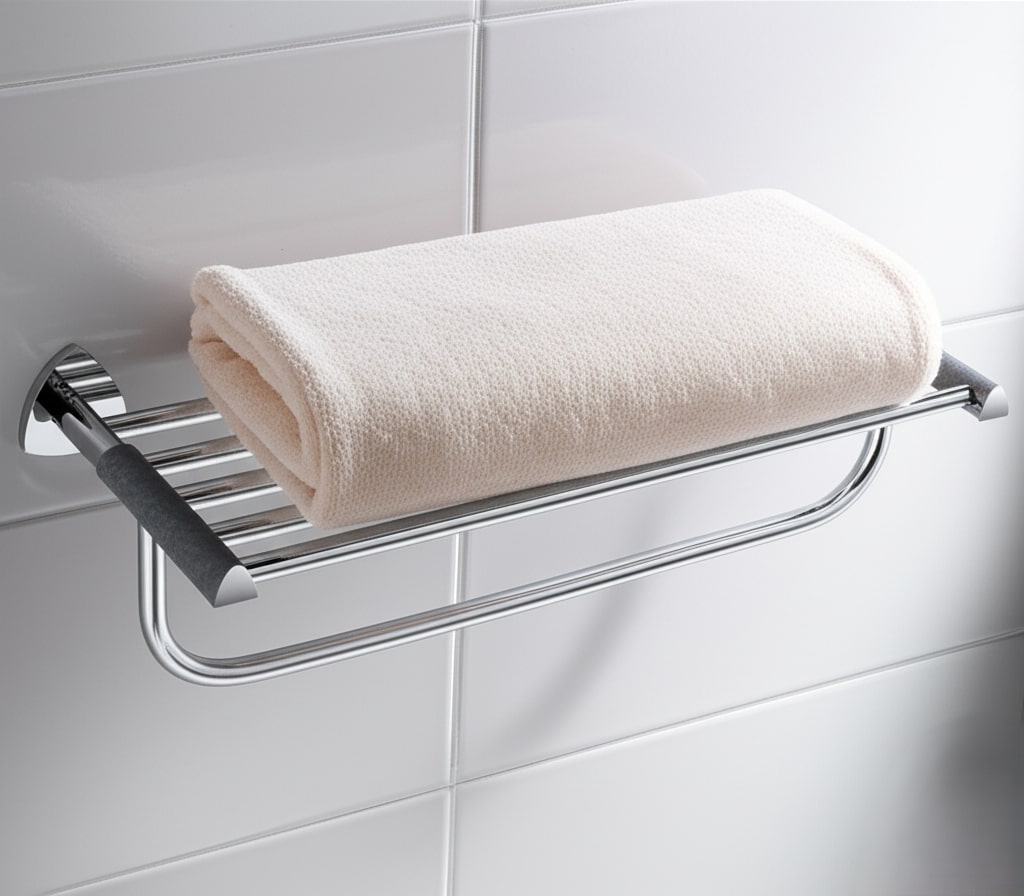 D-702 TOWEL RACK CHROME, (BRASS) - Image 4