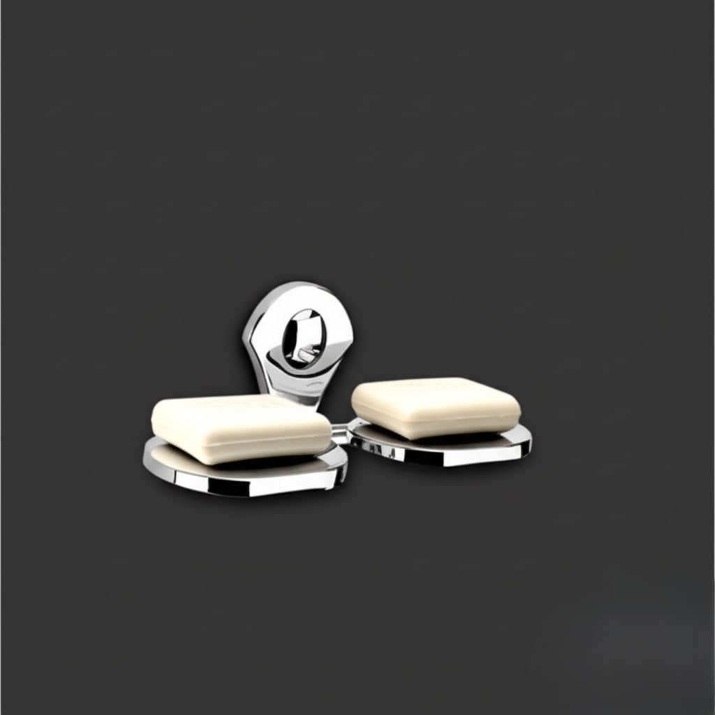 R-107 Double Soap Dish ,Stainless Steel - Image 3