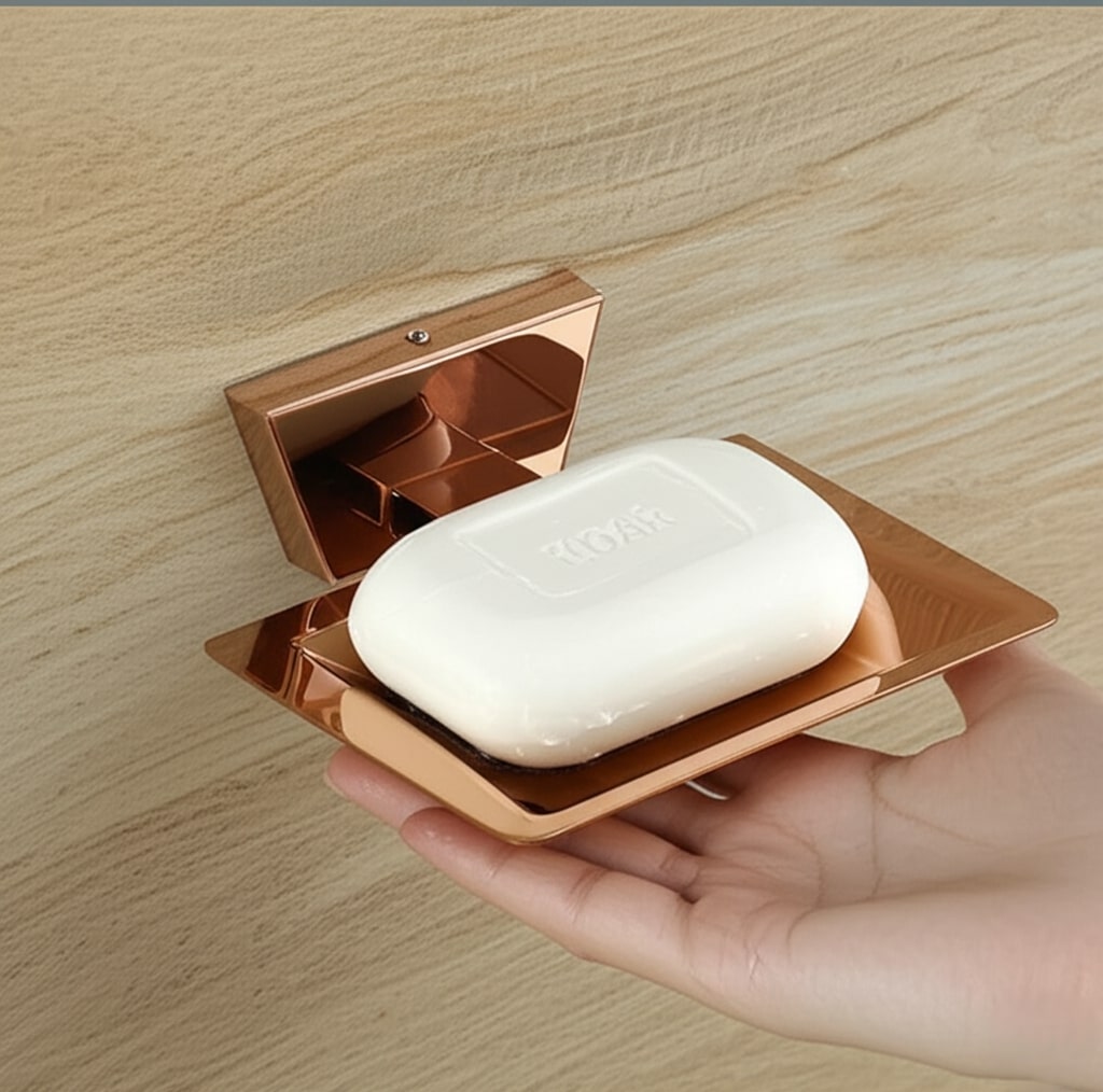AR-503 Rose Gold Soap Dish,Stainless Steel (304) - Image 6