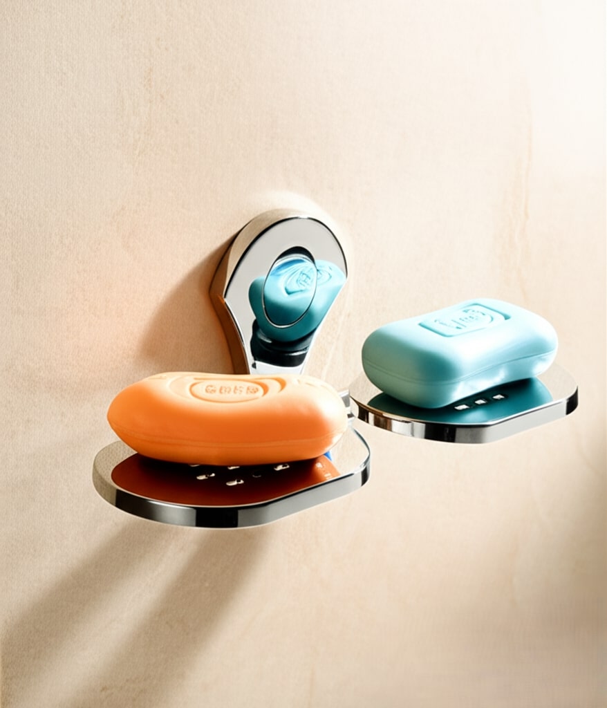R-107 Double Soap Dish ,Stainless Steel - Image 4