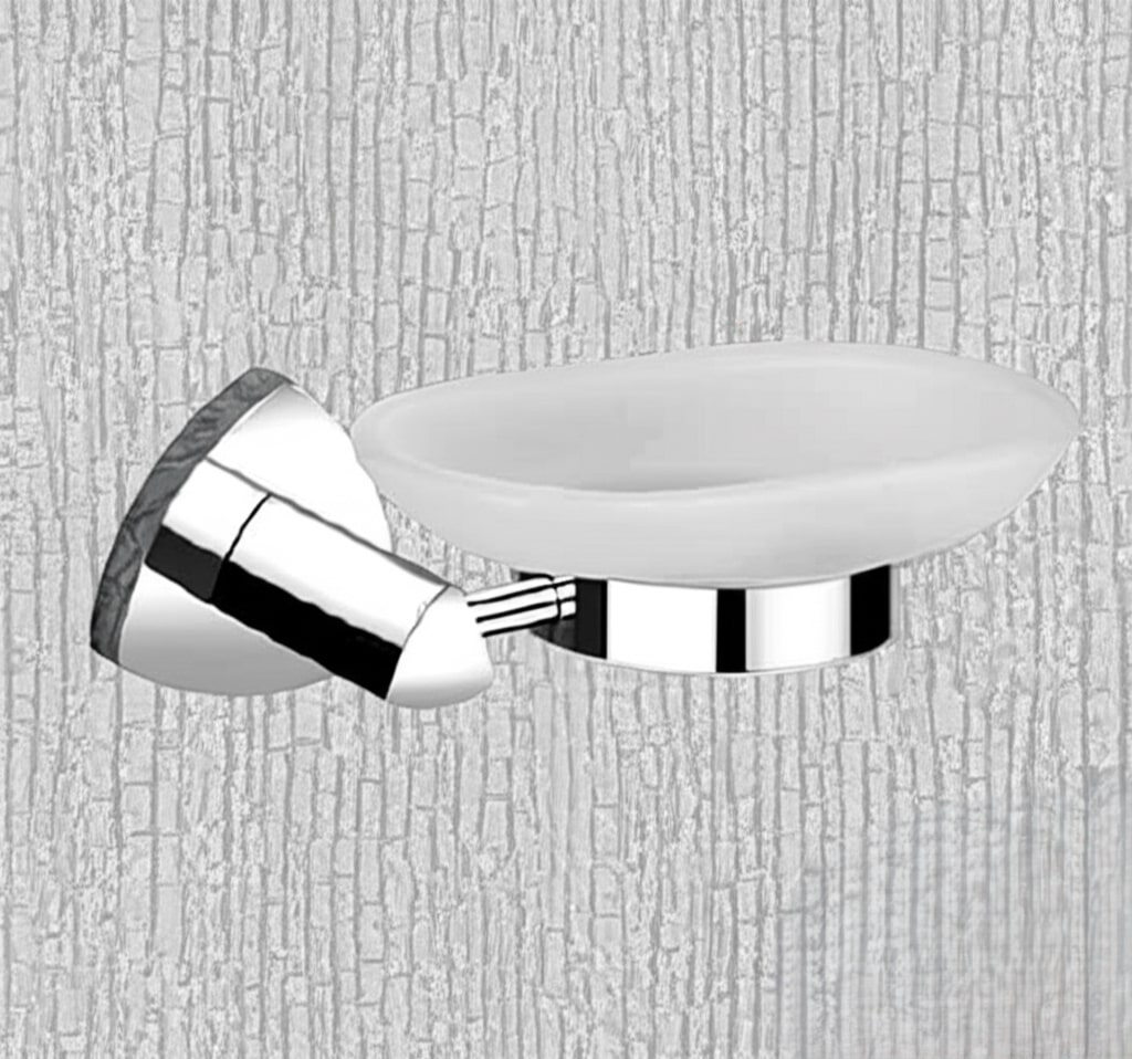 D-711 GLASS SOAP DISH,(BRASS) - Image 4