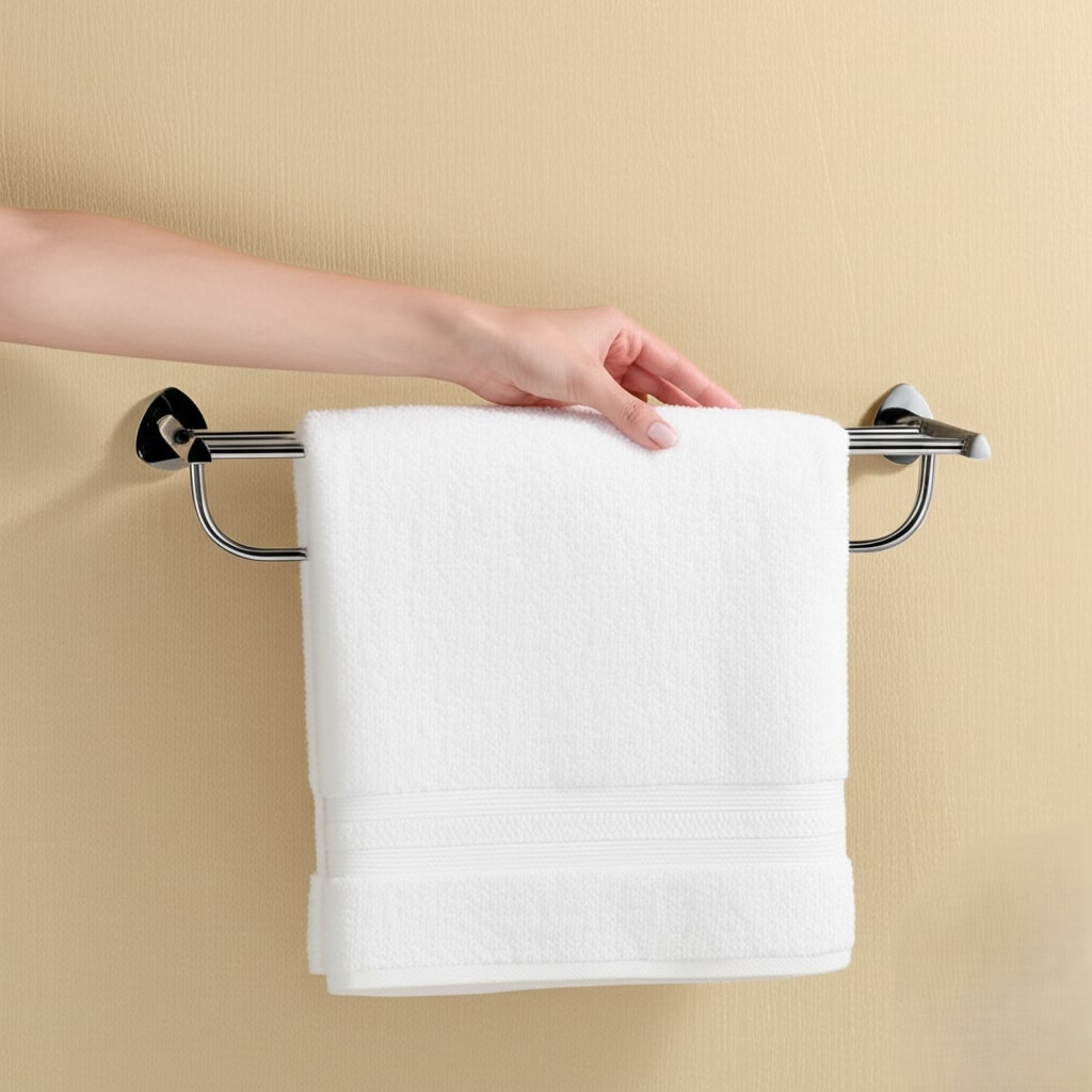 D-702 TOWEL RACK CHROME, (BRASS) - Image 5