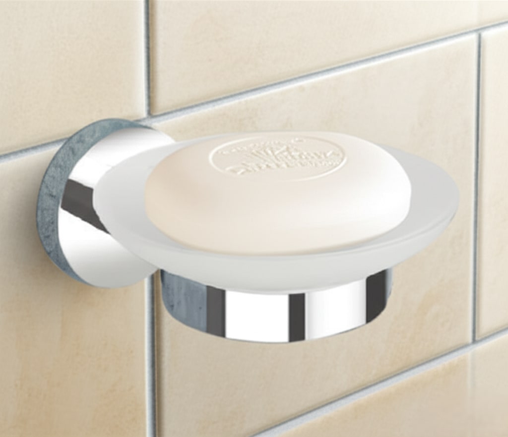 G-1412 GLASS SOAP DISH,(BRASS) - Image 4