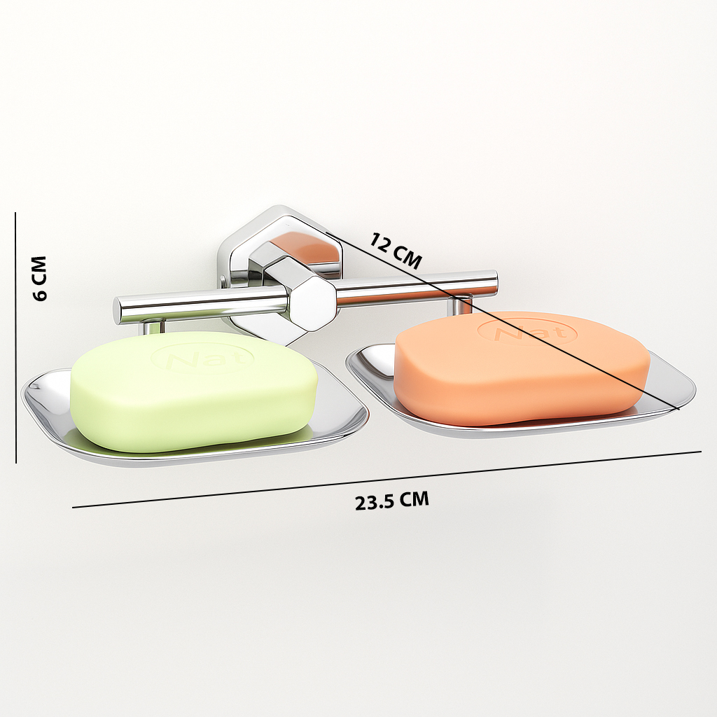 H-207 DOUBLE SOAP DISH,Stainless Steel (304) - Image 6