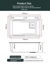 XYLOAN Waterfall Kitchen Sink (30x18x9)S.S304 - Image 8