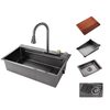 XYLOAN Waterfall Kitchen Sink (30x18x9)S.S304 - Image 4