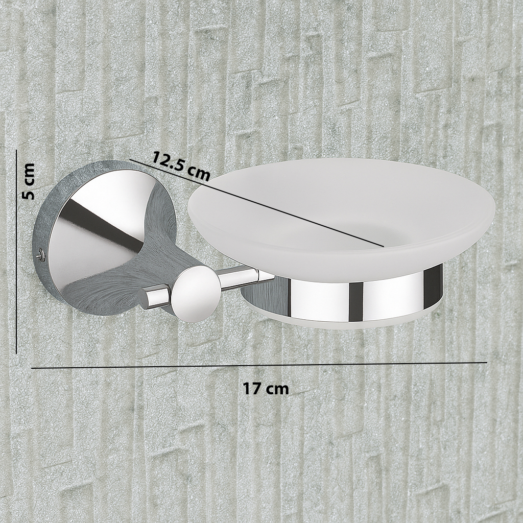 R-507 GLASS SOAP DISH,(BRASS) - Image 6