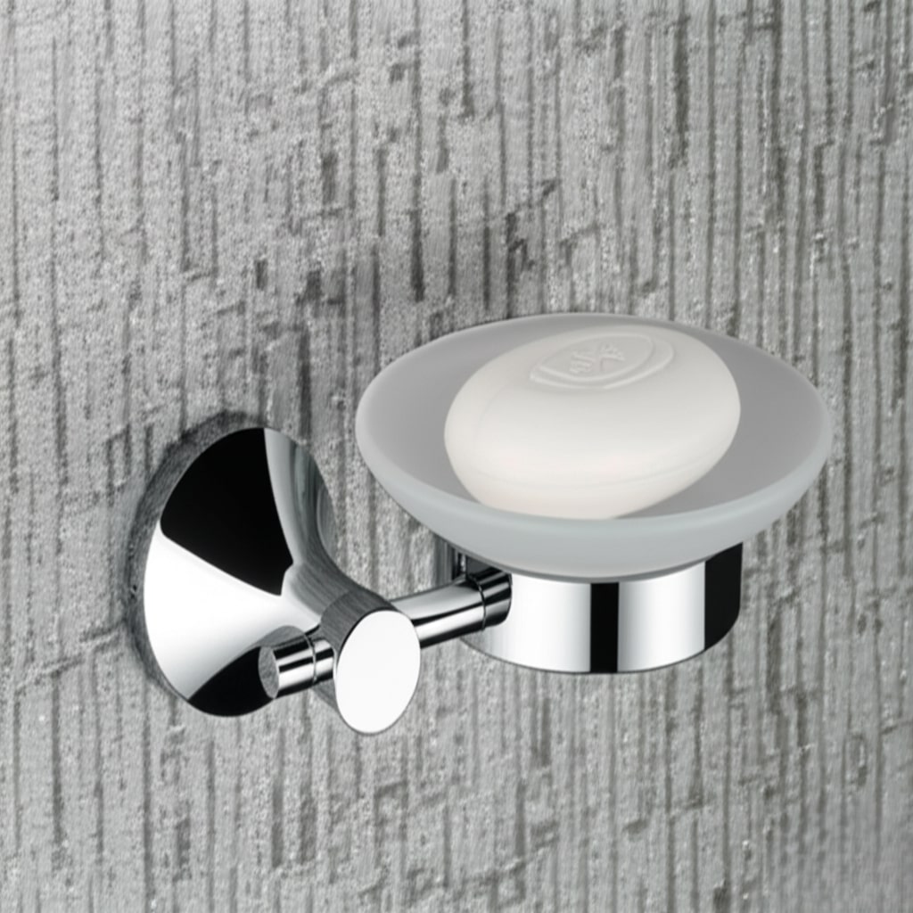 R-507 GLASS SOAP DISH,(BRASS) - Image 2